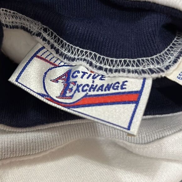 Vintage Active Exchange Sz Large Nautical Long Sleeve Turtleneck Sweatshirt - Picture 8 of 9